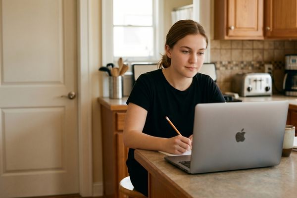 adult learner attending personalized GED tutoring online