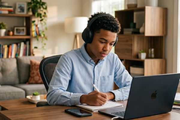Student receiving personalized WIDA ACCESS tutoring online
