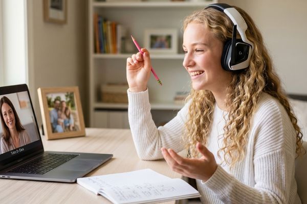 Multilingual student gaining confidence and academic success through WIDA ACCESS tutoring
