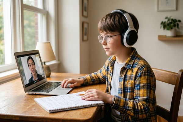 Multilingual student improving WIDA ACCESS listening speaking reading and writing skills