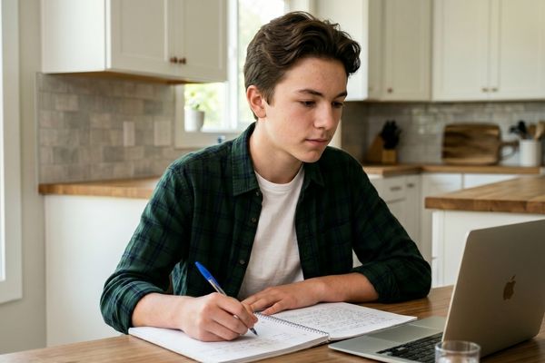 Student following a personalized TerraNova 3 study plan with Tutree