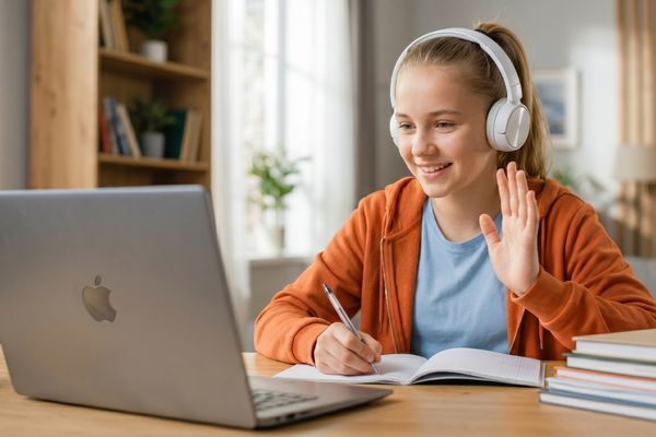 Student achieving i-Ready benchmark growth through personalized tutoring