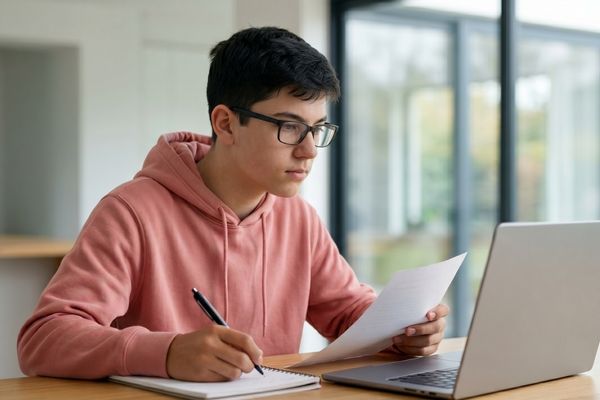 Student improving CAASPP reading writing and problem-solving skills