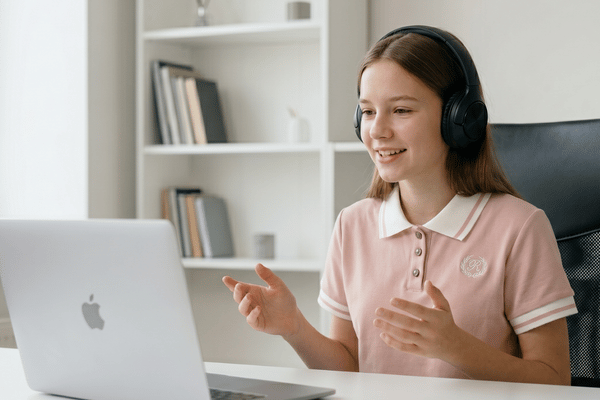 Student building English confidence through personalized ELPA21 tutoring