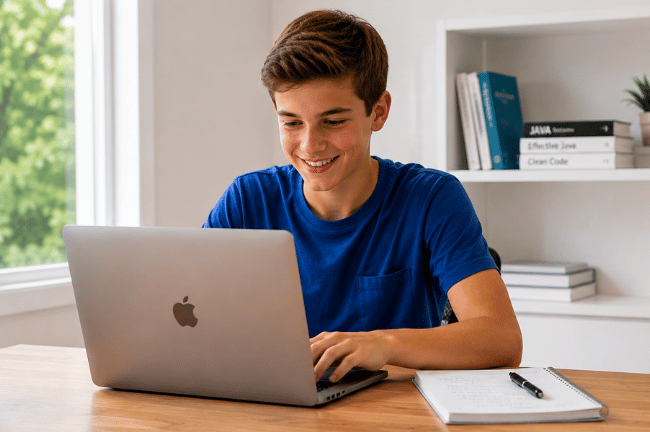 Tutor teaching Java and Android app development online.