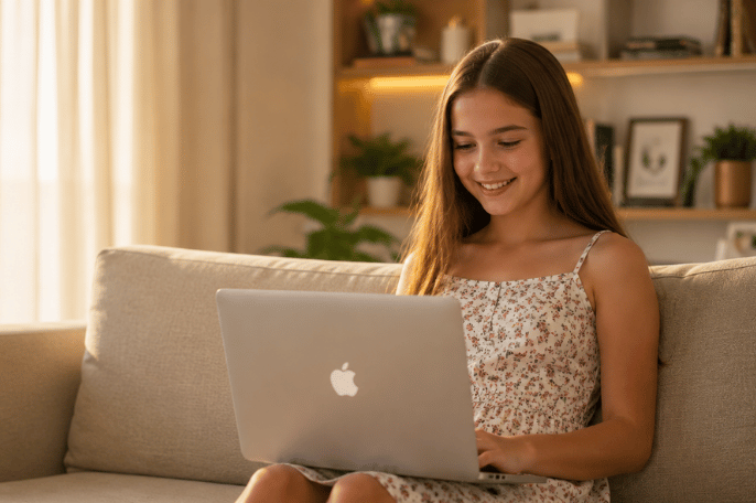 Tutor teaching full-stack web development online.