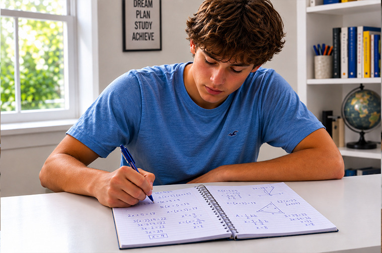 Student exploring Grade 12 functions
