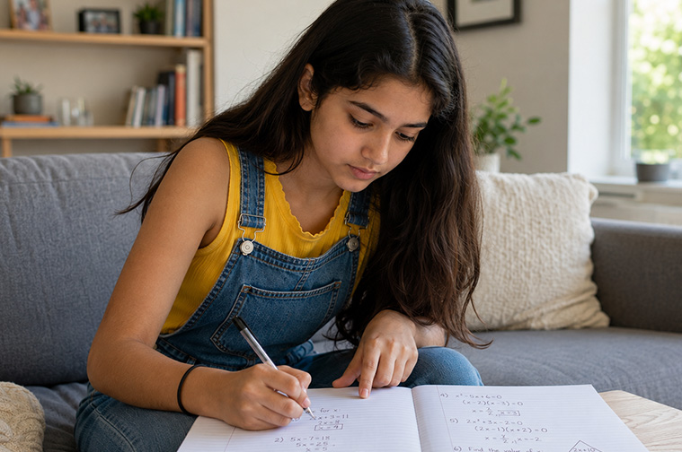 Student exploring Precalculus functions