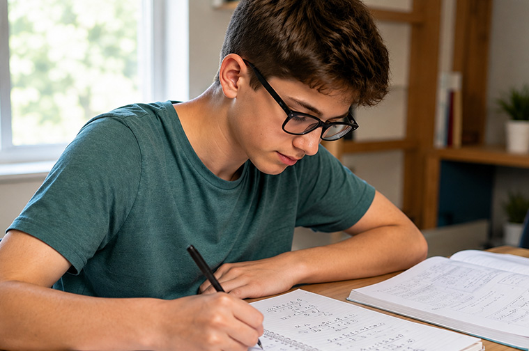 Student applying advanced Precalculus concepts