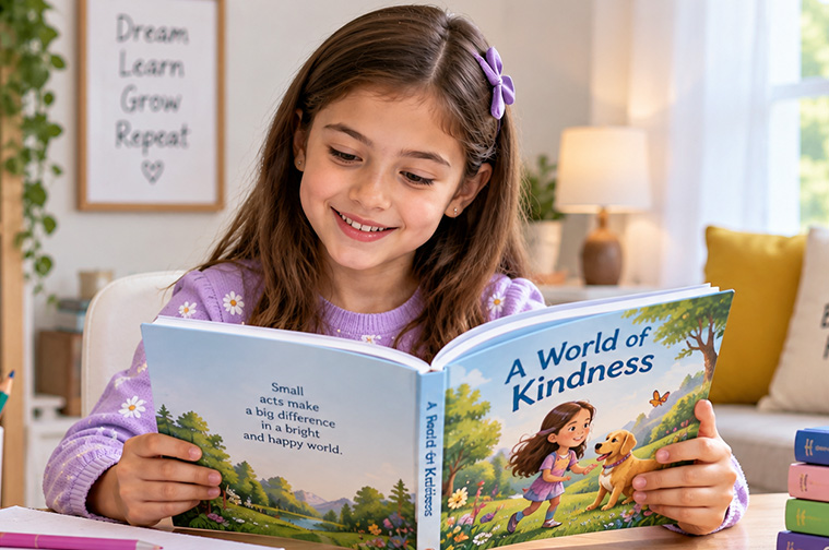 Grade 3 student developing reading and language skills