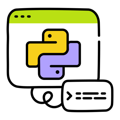 Student creating a Python application.