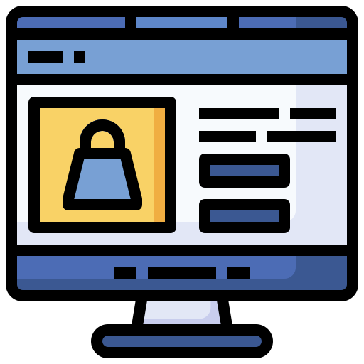 Student developing an e-commerce website.