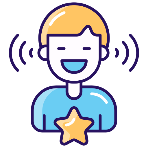 Student overcoming stage fright through public speaking practice